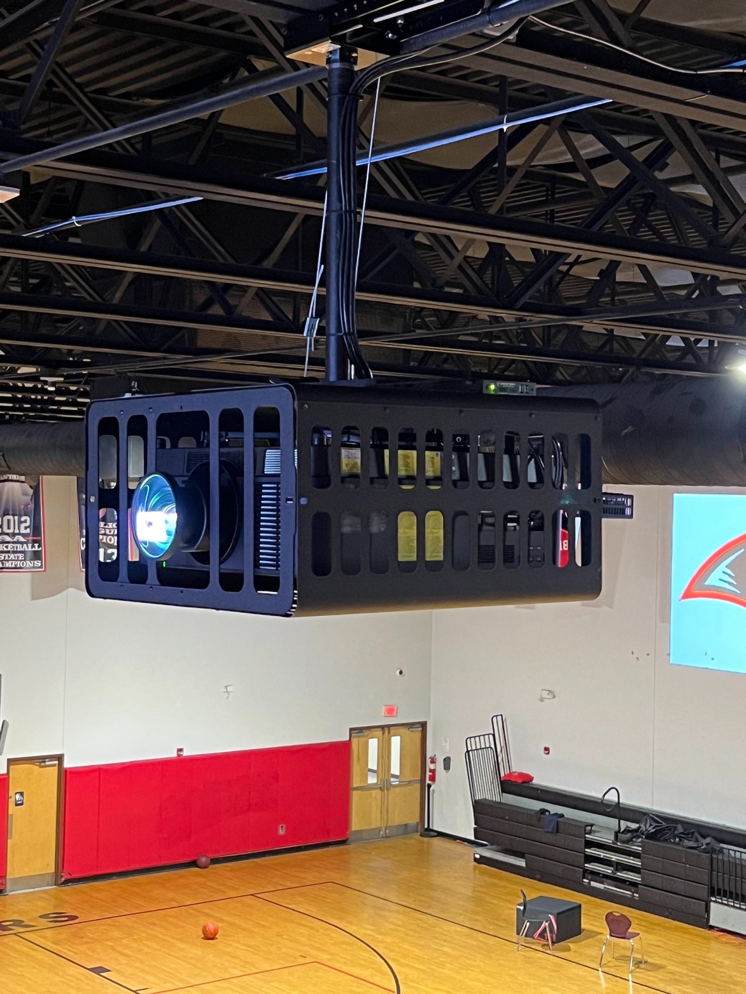 Gymnasium A/V Installation for Imhotep Institute Charter High School in