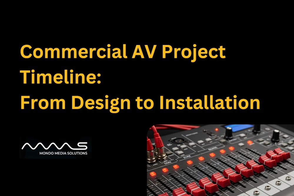 Commercial AV Project Timeline: From Design to Installation